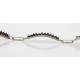 Petit Point Handmade Certified Authentic Zuni .925 Sterling Silver Multicolor Turquoise Link Native American Bracelet 12669