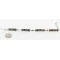 Petit Point Handmade Zuni .925 Sterling Silver Multicolor Turquoise Link Native American Bracelet 12669