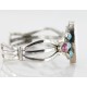 Handmade Certified Authentic Navajo .925 Sterling Silver Native American Bracelet And White Howlite Purple Spiny Oyster 12423 Handmade Certified Authentic Navajo .925 Sterling Silver Native American Bracelet And White Howlite Purple Spiny Oyster 12423