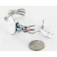 Handmade Navajo .925 Sterling Silver Native American Bracelet And White Howlite Purple Spiny Oyster 12423 Handmade Navajo .925 Sterling Silver Native American Bracelet And White Howlite Purple Spiny Oyster 12423