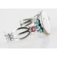 Handmade Navajo .925 Sterling Silver Native American Bracelet And White Howlite Purple Spiny Oyster 12423 Handmade Navajo .925 Sterling Silver Native American Bracelet And White Howlite Purple Spiny Oyster 12423