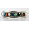 Petit Point Handmade Zuni .925 Sterling Silver Multicolor Turquoise Native American Bracelet 12665-00 Petit Point Handmade Zuni .925 Sterling Silver Multicolor Turquoise Native American Bracelet 12665-00