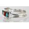 Petit Point Handmade Zuni .925 Sterling Silver Multicolor Turquoise Native American Bracelet 12665-00 Petit Point Handmade Zuni .925 Sterling Silver Multicolor Turquoise Native American Bracelet 12665-00