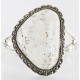 Handmade Certified Authentic Navajo .925 Sterling Silver WHITE Buffalo Turquoise Native American Bracelet 12647