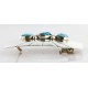 Certified Authentic Navajo .925 Sterling Silver Turquoise Native American Buckle 1194-3