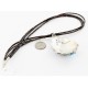 .925 Sterling Silver Handmade Flower Certified Authentic Navajo Signed By AB Turquoise Pendant Native American Necklace 15022-15684