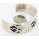 Certified Authentic Navajo Bear Paw .925 Sterling Silver Sterling Silver Native American Bracelet 371004246677
