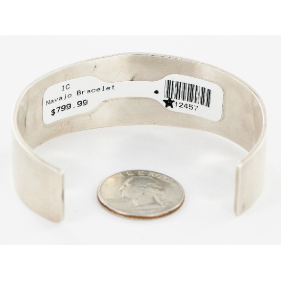 Certified Authentic Navajo Bear Paw .925 Sterling Silver Sterling Silver Native American Bracelet 371004246677
