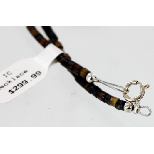 Handmade Certified Authentic Navajo 12kt Gold Filled .925 Sterling Silver Natural LAPIS and Turquoise Native American Necklace 14980