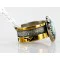 .925 Sterling Silver and 12kt Gold Filled Handmade Navajo Natural Turquoise Native American Ring 12628-1