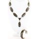 Handmade Certified Authentic Kokopelli Navajo .925 Sterling Silver and 12kt Gold Filled Set Native American Necklace and Bracelet 15870-12591