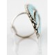 Handmade Certified Authentic Petit Point Zuni Signed by AVN .925 Sterling Silver Natural Turquoise Native American Ring  17904