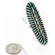 Handmade Certified Authentic Petit Point Zuni Signed by AVN .925 Sterling Silver Natural Turquoise Native American Ring  17904