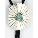 Handmade Certified Authentic Navajo .925 Sterling Silver Natural Turquoise Native American Bolo Tie  1190