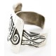 Collectable Large Handmade Certified Authentic Hopi Bear Paw Signed .925 Sterling Silver Native American Cuff Bracelet 12457-0