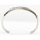 Collectable Large Handmade Certified Authentic Hopi Bear Paw Signed .925 Sterling Silver Native American Cuff Bracelet 12457-0