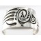 Collectable Large Handmade Certified Authentic Hopi Bear Paw Signed .925 Sterling Silver Native American Cuff Bracelet 12457-0