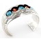 Certified Authentic Navajo .925 Sterling Silver Coral Turquoise Signed BENALLY Native American Bracelet 1293