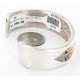 Certified Authentic Navajo .925 Sterling Silver and Gold Filled Darin Bill Native American Bracelet 12449