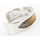 Certified Authentic Navajo .925 Sterling Silver and Gold Filled Darin Bill Native American Bracelet 12449