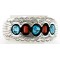 Certified Authentic Navajo .925 Sterling Silver Coral Turquoise Signed BENALLY Native American Bracelet 1293