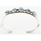 Handmade Certified Authentic Navajo .925 Sterling Silver Natural Turquoise Native American Bracelet 12755-4