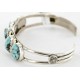 Handmade Certified Authentic Navajo .925 Sterling Silver Natural Turquoise Native American Bracelet 12755-4