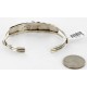 Handmade Certified Authentic Navajo .925 Sterling Silver Natural Turquoise Native American Bracelet 12755-4
