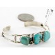 Handmade Certified Authentic Navajo .925 Sterling Silver Natural Turquoise Native American Bracelet 12754-4