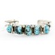 Handmade Certified Authentic Navajo .925 Sterling Silver Natural Turquoise Native American Bracelet 12764