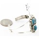 Handmade Certified Authentic Navajo .925 Sterling Silver Natural Turquoise Native American Bracelet 12756-5