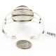 Large Handmade Certified Authentic Navajo .925 Sterling Silver Natural Black Onyx Native American Bracelet 12756-4