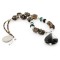 Large Certified Authentic Navajo Native .925 Sterling Silver Natural Boulder and Turquoise Smoky Quartz Native American Necklace 24372-2 Large Certified Authentic Navajo Native .925 Sterling Silver Natural Boulder and Turquoise Smoky Quartz Native American Necklace 24372-2