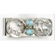Vintage Style OLD Buffalo Coin Certified Authentic Navajo .925 Sterling Silver and Nickel Natural Turquoise Native American Money Clip 11244-2 Vintage Style OLD Buffalo Coin Certified Authentic Navajo .925 Sterling Silver and Nickel Natural Turquoise Native American Money Clip 11244-2