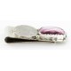 Vintage Style OLD Buffalo Coin Certified Authentic Navajo .925 Sterling Silver and Nickel Natural Purple Spiny Oyster Native American Money Clip 11248-3