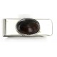 Handmade Certified Authentic Navajo .925 Sterling Silver Natural Tigers Eye Native American Money Clip 1227
