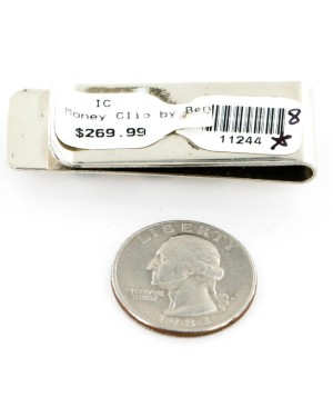 Handmade Certified Authentic Navajo Nickel Turquoise Nuggets Native American Money Clip 11244-8 Handmade Certified Authentic Navajo Nickel Turquoise Nuggets Native American Money Clip 11244-8