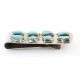 Handmade Certified Authentic Signed by Curt Cheama Zuni Nickel Natural Turquoise Nuggets Native American Money Clip 11232