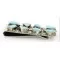 Handmade Signed Zuni Nickel Natural Turquoise Nuggets Native American Money Clip 11246