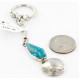 Vintage Style OLD Buffalo Coin Certified Authentic Navajo .925 Sterling Silver Natural Turquoise Native American Keychain 10320-2 Vintage Style OLD Buffalo Coin Certified Authentic Navajo .925 Sterling Silver Natural Turquoise Native American Keychain 10320-2