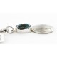 Vintage Style OLD Buffalo Coin Certified Authentic Navajo .925 Sterling Silver Natural Turquoise Native American Keychain 10320-4