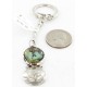 Vintage Style OLD Buffalo Coin Certified Authentic Navajo .925 Sterling Silver Natural Turquoise Native American Keychain 10327