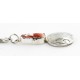 Vintage Style OLD Buffalo Coin Certified Authentic Navajo .925 Sterling Silver Spiny Oyster Native American Keychain 10320-3
