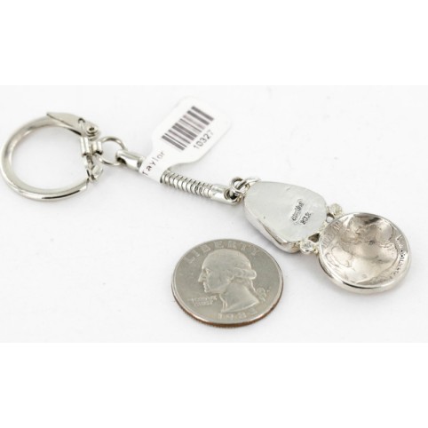 Vintage Style OLD Buffalo Coin Certified Authentic Navajo .925 Sterling Silver Spiny Oyster Native American Keychain 10327-0 Vintage Style OLD Buffalo Coin Certified Authentic Navajo .925 Sterling Silver Spiny Oyster Native American Keychain 10327-0