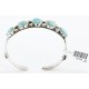 Handmade Certified Authentic Navajo .925 Sterling Silver Natural Turquoise Native American Cuff Bracelet 12766-2 Handmade Certified Authentic Navajo .925 Sterling Silver Natural Turquoise Native American Cuff Bracelet 12766-2