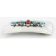 Navajo .925 Sterling Silver Natural Turquoise and Coral Native American Buckle 1195 Navajo .925 Sterling Silver Natural Turquoise and Coral Native American Buckle 1195
