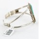 Handmade Certified Authentic Navajo .925 Sterling Silver Natural Turquoise Native American Bracelet 12757-2