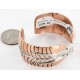 Handmade Certified Authentic Navajo Pure .925 Sterling Silver and Copper Native American Bracelet 371202322570