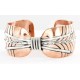 Handmade Certified Authentic Navajo Pure .925 Sterling Silver and Copper Native American Bracelet 371202322570