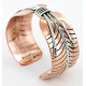 Handmade Certified Authentic Navajo Pure .925 Sterling Silver and Copper Native American Bracelet 371202322570